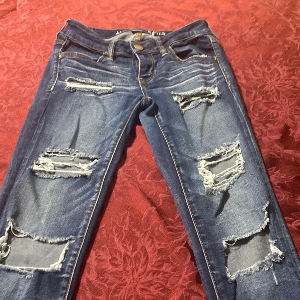 American Eagle Super Stretch Super Low Jeggings